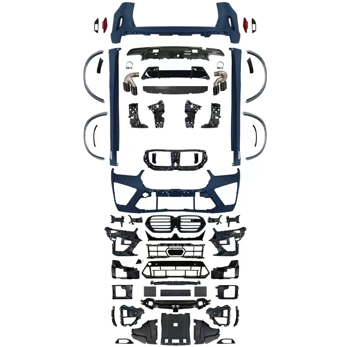 

For BMW X5 G05 2023+ Change To X5M F95 Model Facelift Body Kit Include Front Rear Bumper Assembly