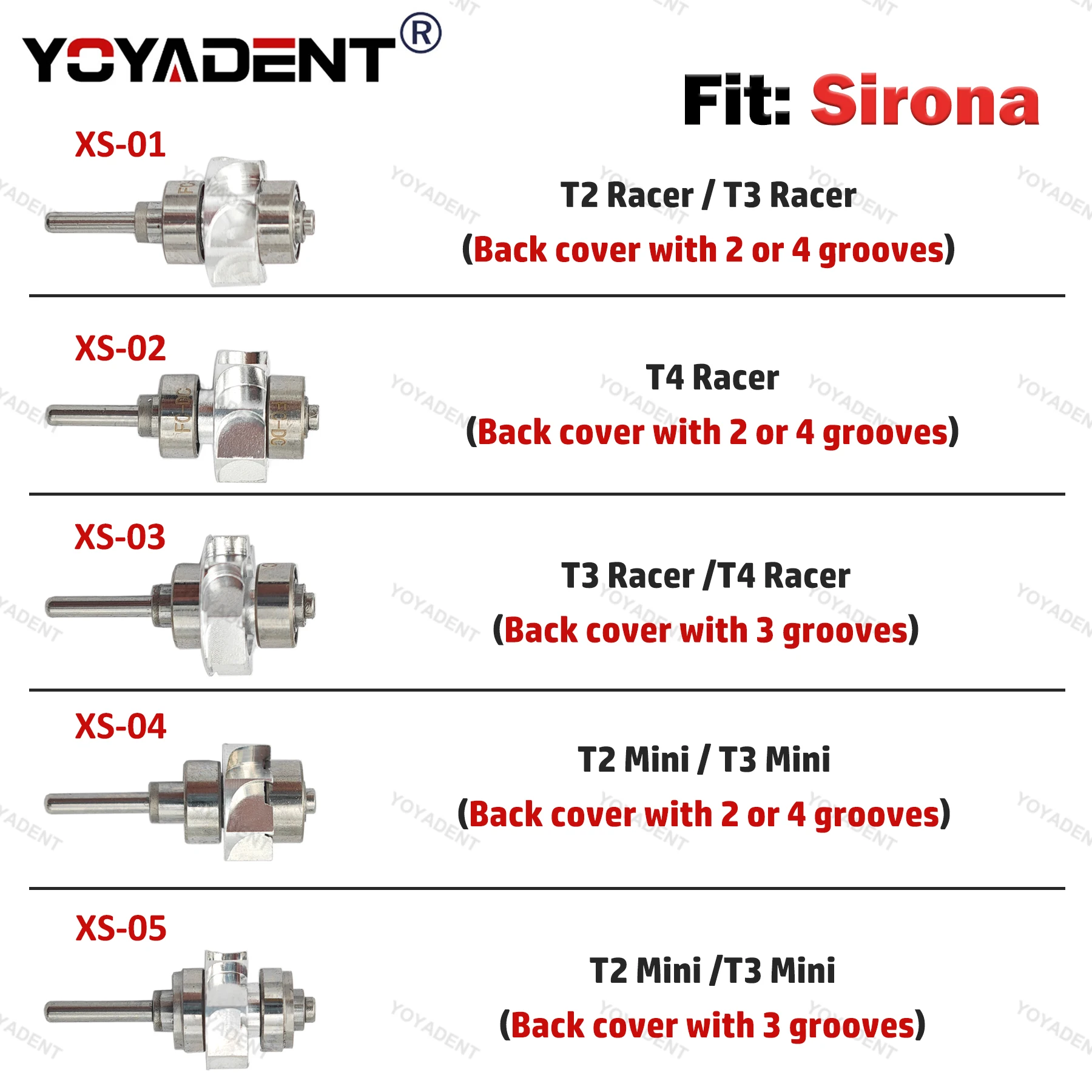 For Sirona Dental Handpiece Cartridge Air Rotor Turbine Cartridge Fit T2 T3 T4 High Speed Handpiece Dental Accessories