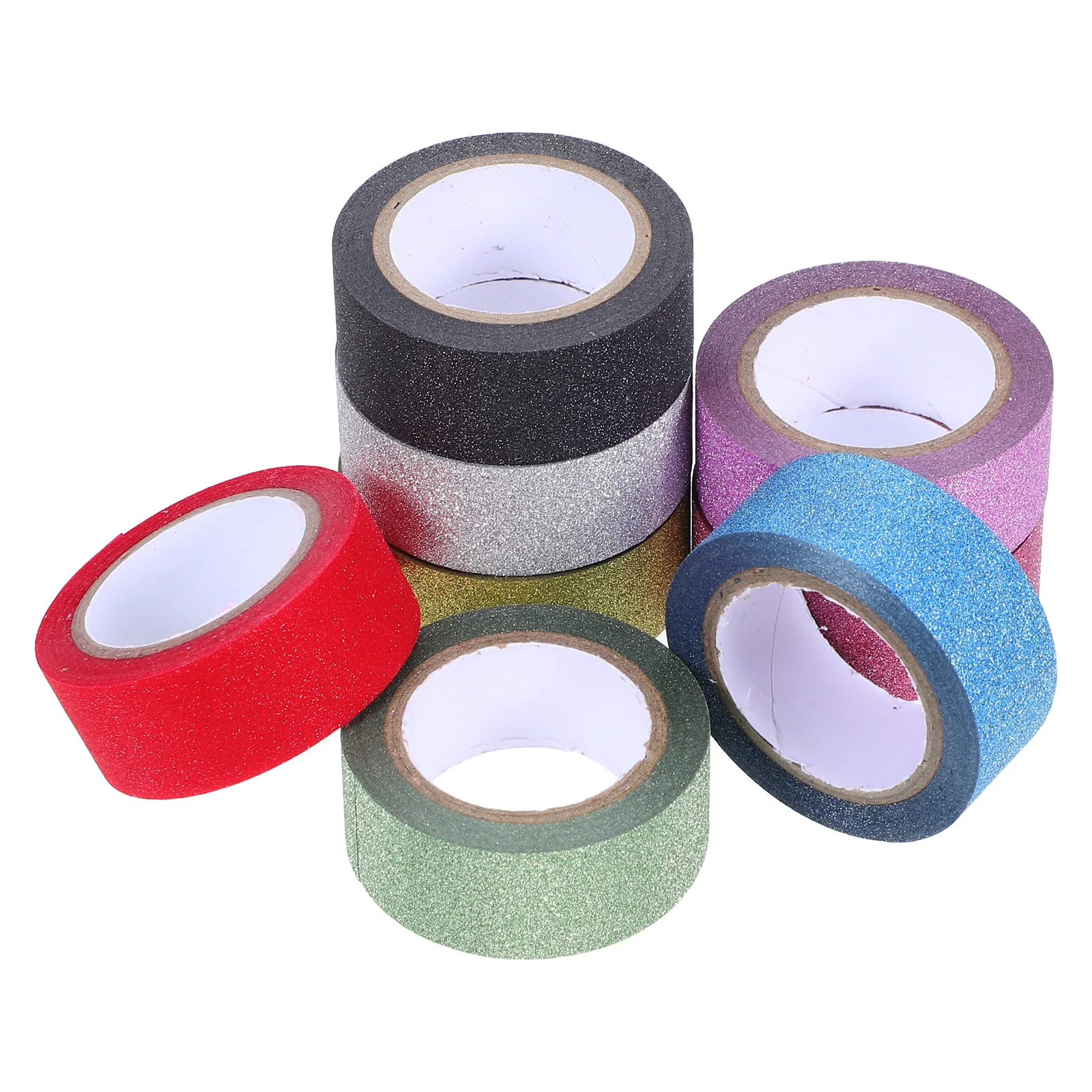 8 لفات بريق اشي الشريط 15 مللي متر × 5 متر الملونة ذاتية اللصق تألق الشريط ل سكرابوكينغ المجلات DIY بها بنفسك ورقة الحرف #1