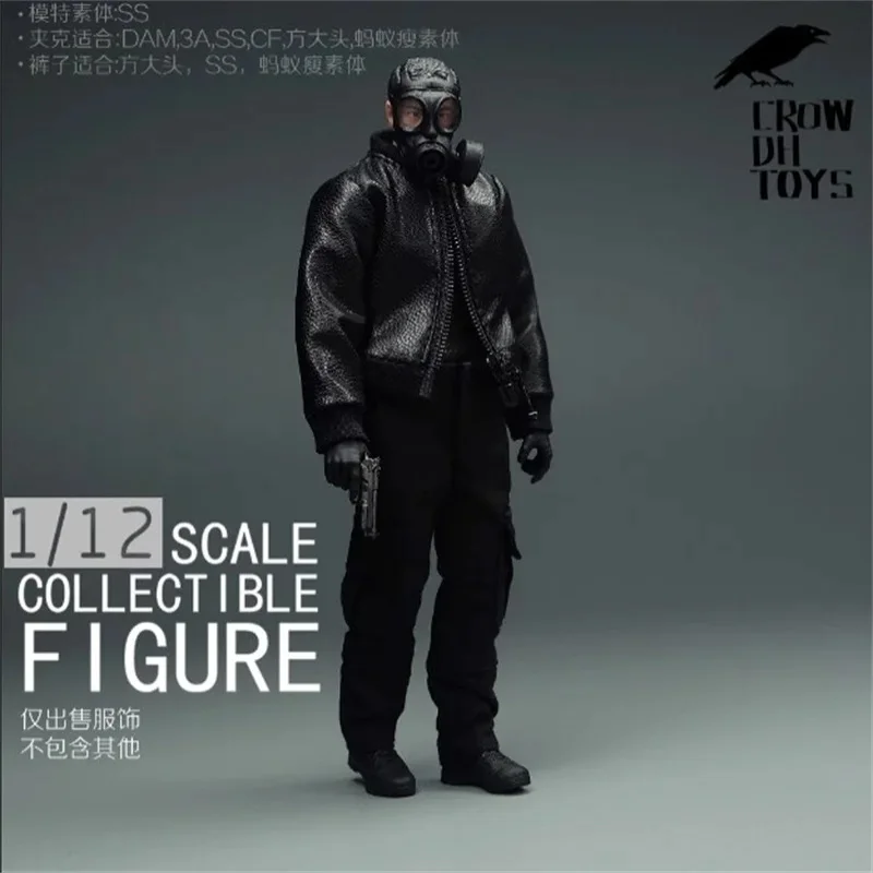 CROW DH TOYS 1/12 Male Soldier High Quality Jacket Coat Pants Model Accessories Fit 6'' Action Figure In Stock