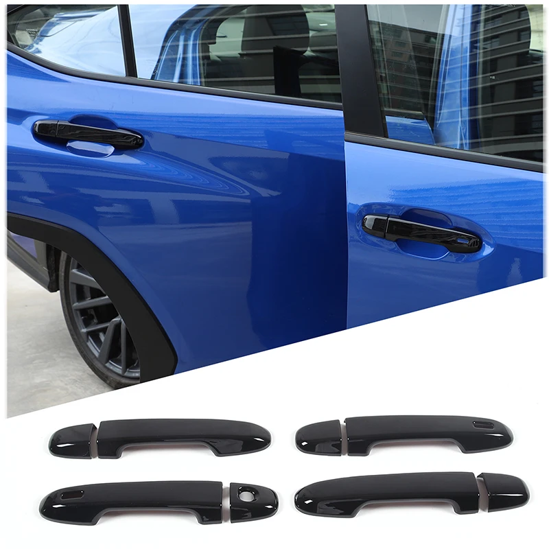 

ABS Glossy Black Car Outer Handle Cover Trim Stickers For Subaru WRX Crosstrek 2022 2023 2024 External Accessories