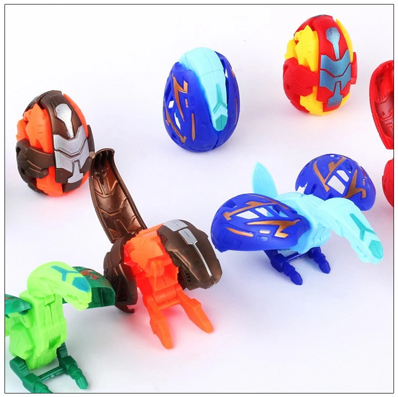 Hello Anime Carbot Action Figures Manual Deformation Egg Transform Dinosaur Egg Robot Tyrannosaurus Pterodactyl Boy Children Toy