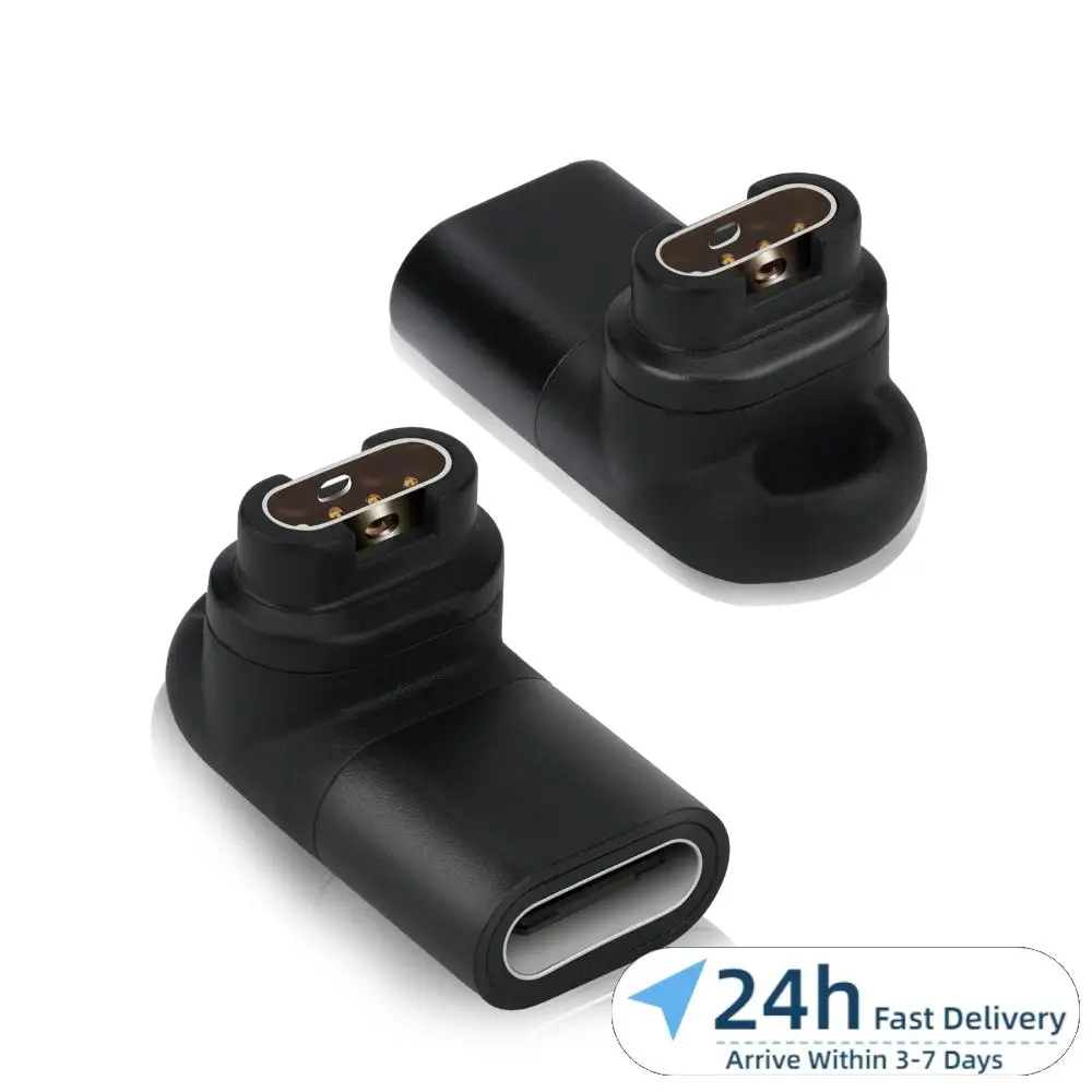 

Угловой 3D-адаптер для зарядки (90 градусов), сменный, Type-C (гнездо) для разъема питания Garmin, запчасти для часов Garmin Fenix 7/7S/7X