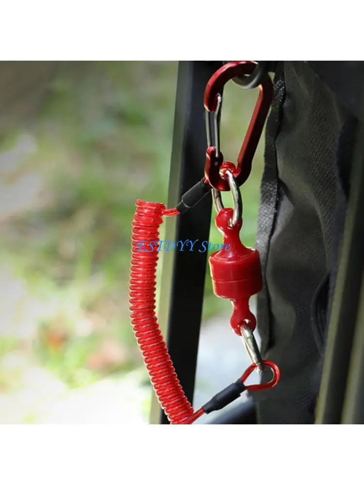 

G6DE Strong Magnets Carabiner for Easyly Attachments on Belts Nylons Elastics Leashes Included Outdoor Use