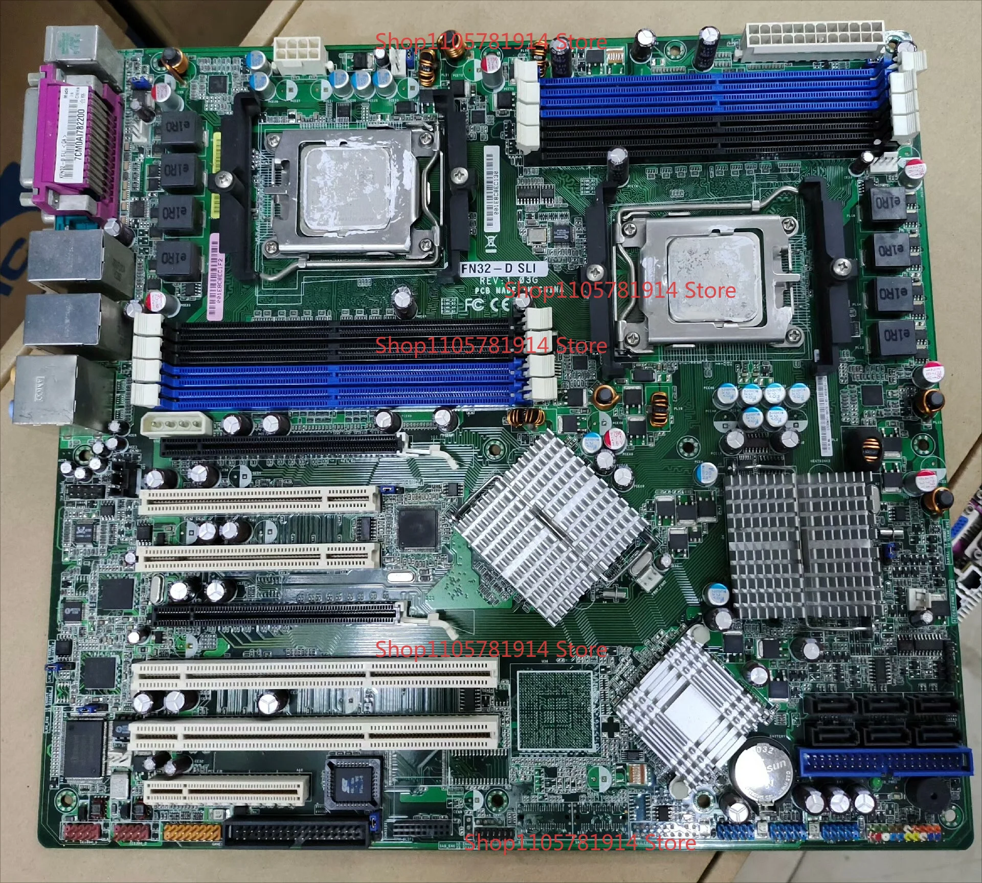 For ASUS KFN32-D SLI E ATX Server Main Board Dual Gigabit Network Interface Card Multi-PCI E PCI X Expansion Slot