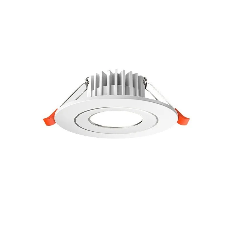 10 قطعة/الوحدة LED النازل 220 فولت راحة السقف المستدير داوم ضوء غرفة نوم داخلي غرفة المعيشة للمنزل إضاءة ديكوريّة LED مصباح التوقف