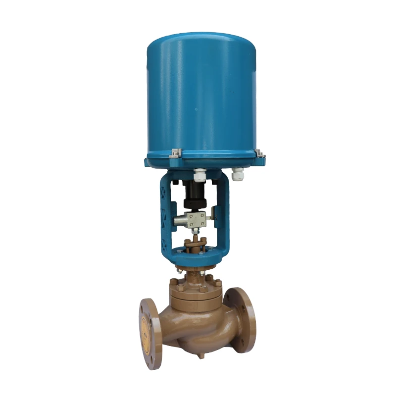 engineering electric control valve Single seat proportional steam heat transfer oil temperature flow pressure control valve