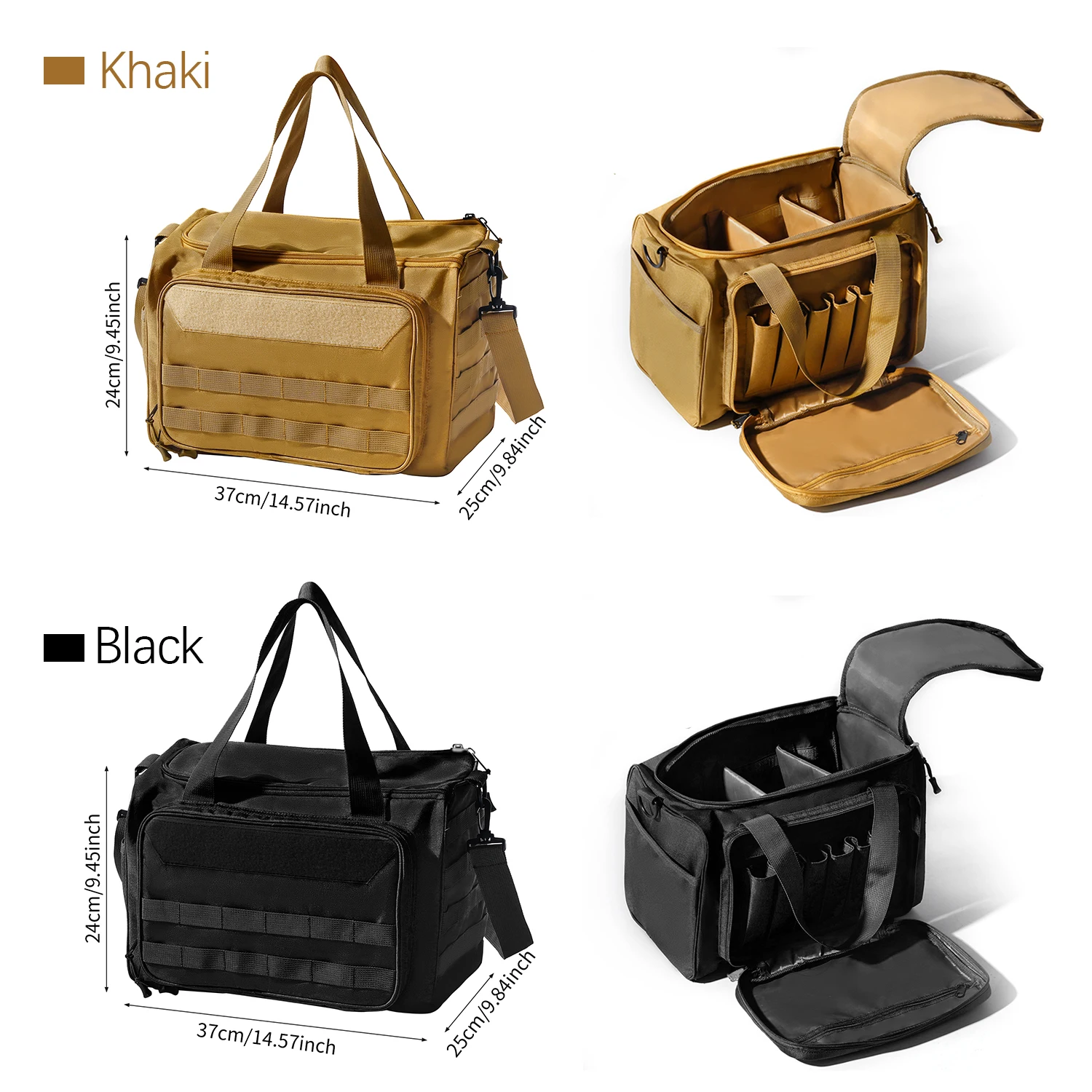 Tactical Storage Bag - Durable Oxford Organizer for Training, Range Gear & Everyday Essentials - Adjustable Shoulder Strap