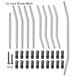 Stainless Steel Linkage Steering Link Rod Set for Axial Wraith 90018 90048 90046 313/324mm 1/10 RC Crawler Car Parts