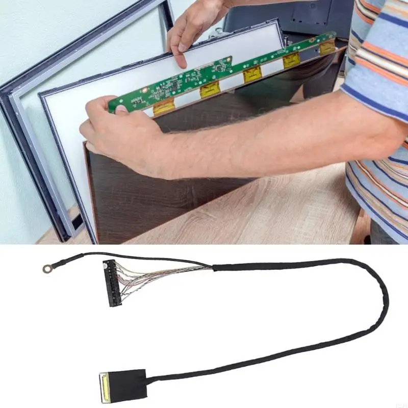 U2JE Flexible X86 EDP Display Cable LCD Screen Line Offers 40CM Lengths for Easy Installation in Tight Space