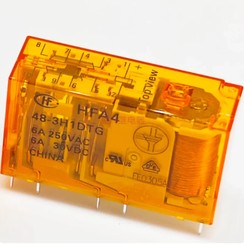 New HFA4 48-3H1DTG relay - three open and one closed for 48VDC