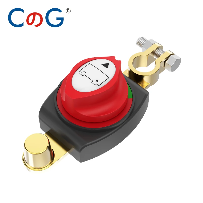 CG On/Off 275A Top Post Battery Disconnect Switch 12-48V Waterproof Heavy-Duty Marine Battery Switch for Car Vehicle RV and Boat