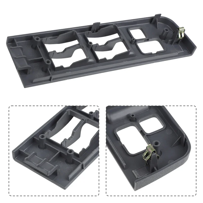Front Driver Side Window Switch Bezel Trim For Toyota Land Cruiser Fj80 1991 1992 1993 1994 1995 1996 1997 LHD RHD Gray view 4