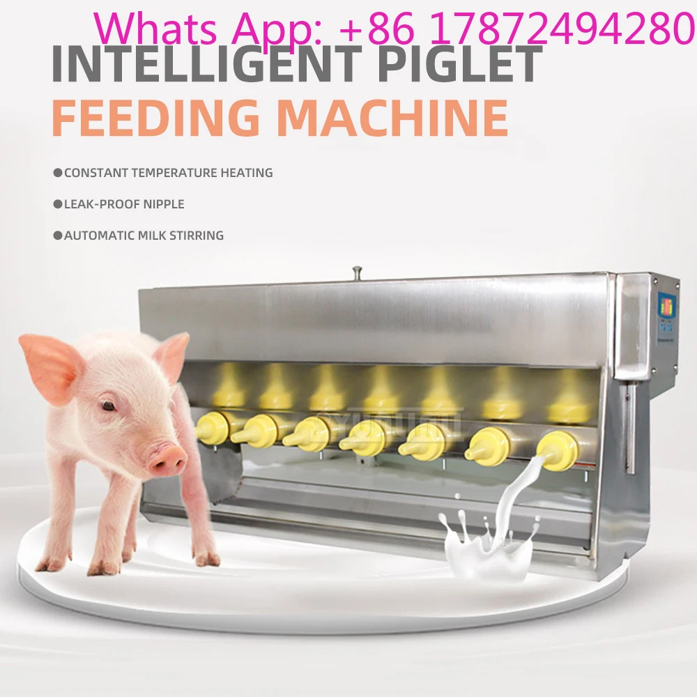Stainless Steel Pig Feeding Machine Double-sided 10 head Feeding Device For Lambs And Piglets
