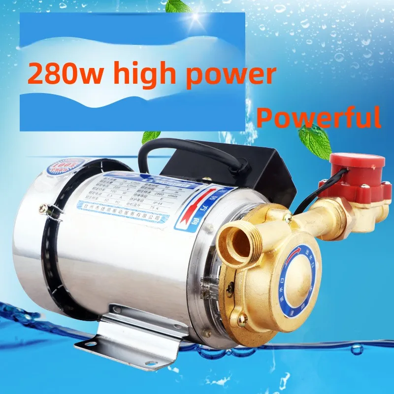220V Automatic Booster Pump for Solar Water Heater & Home – Self-Priming Pressurized Water Supply for Pipes & Tap Water