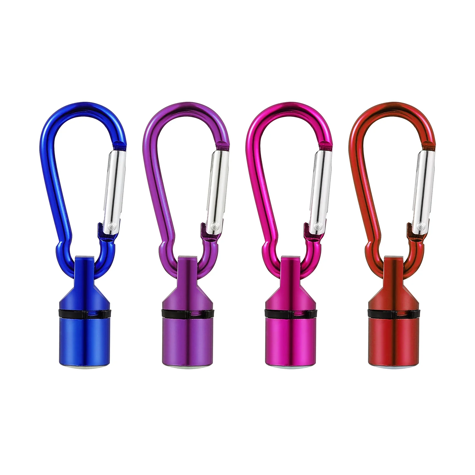 

4pcs Led Collar Tag Flashing Safety Light For Dog Cat Blue White Purple Pink Waterproof With Carabiner Pet Safety