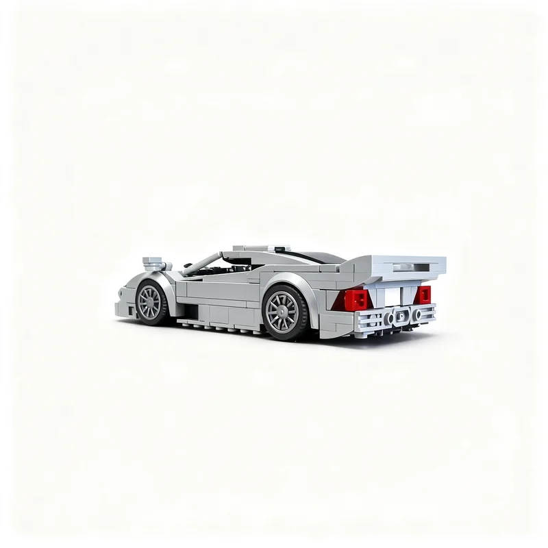 371pcs MOC Mercedesees Benz CLK GTR strassenversion city Champions Model Building Blocks Christmas Gift Toy Brick Collection Art
