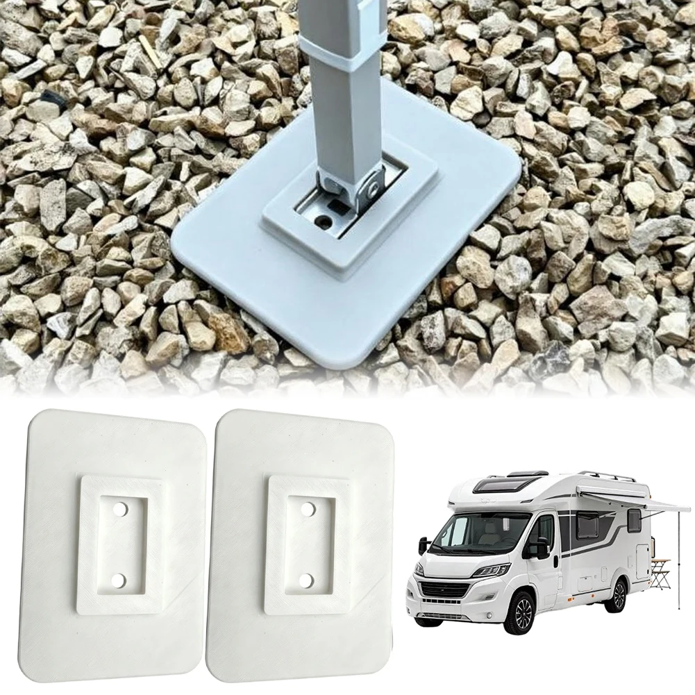 2pcs RV Awning Legs Support Feet Plastic Leveling Blocks For Outdoor Camping Boat Beach Stable Accessories