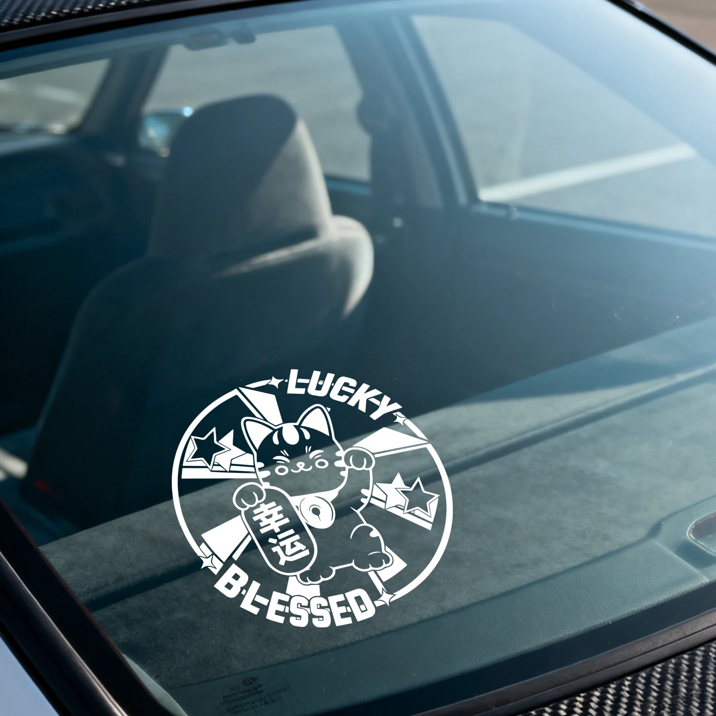 Waterproof Lucky Cat JDM Sticker - Vinyl Decal for Car, Motorcycle & Truck