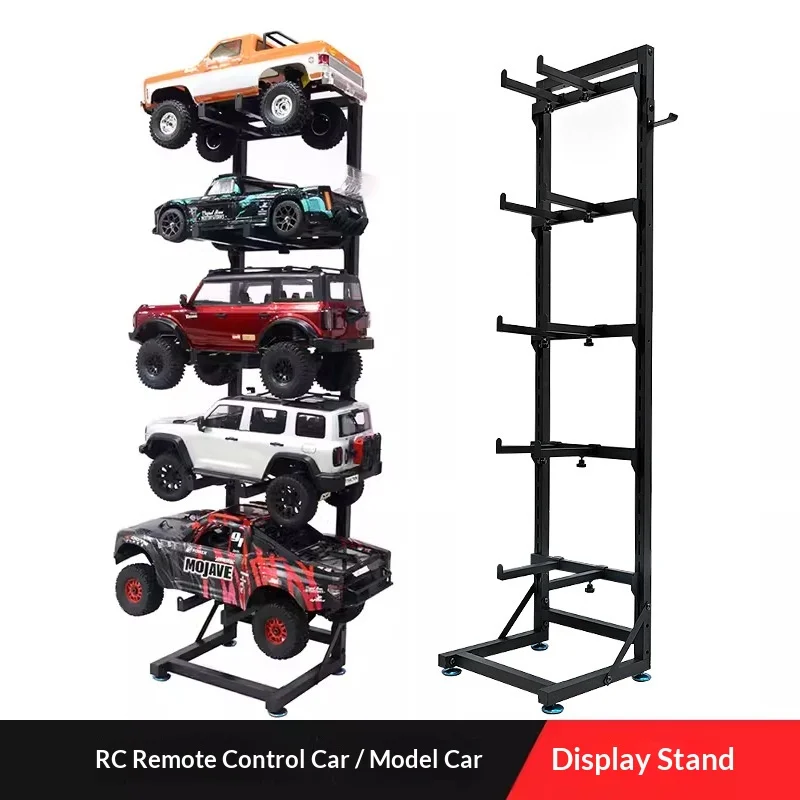 Multi-Functional RC Remote Control Car Display Stand Vertical Multi-Layer Storage Rack For Model Car Collection Organization