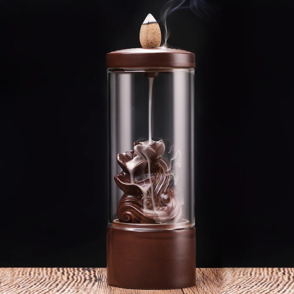 

Retro Incense Burner Delicate Backflow Incense Holder for Bedroom Study Yoga Meditation Desktop Decorations