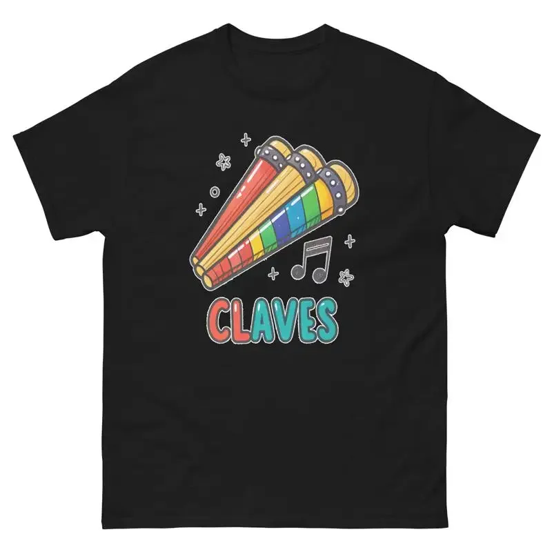 Claves Musical Instrument Illustration T Shirt