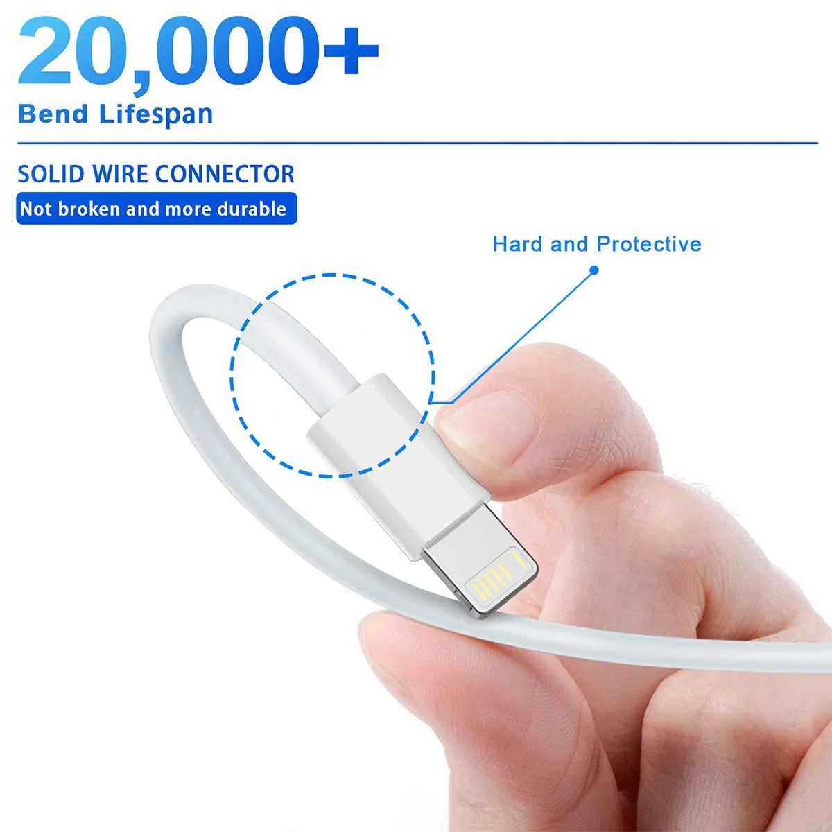 1-3 Pcs 27W Fast Charging USB C Cable For iPhone 14 13 12 11 Pro Max Plus Xr Xs Max 3.3 FT Type C to Lightning Phone Data Cord