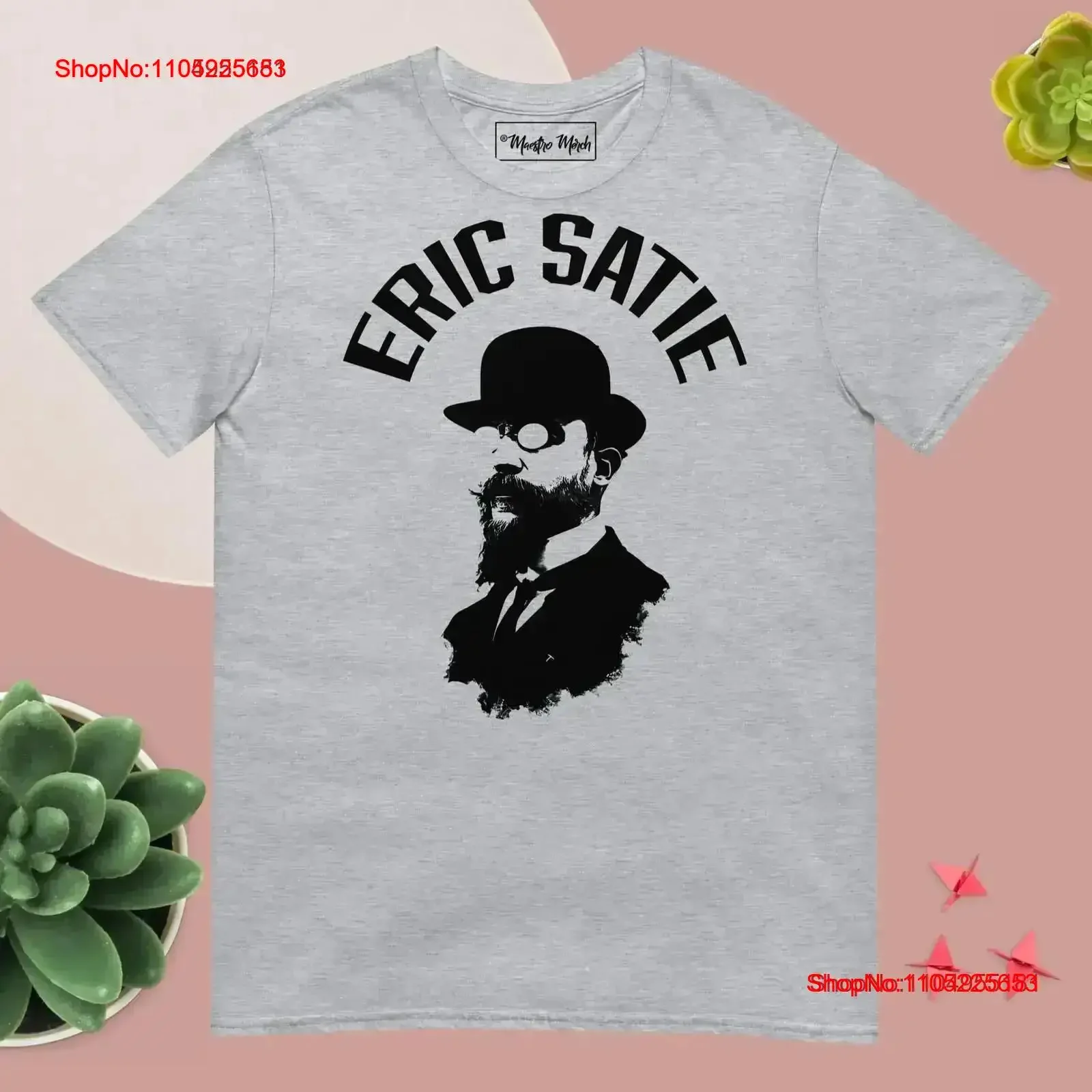 

Eric Satie T Shirt Music Teacher Student vintage Washed Comfortable Casual Slightly homme Top For Everyday Wear vintage
