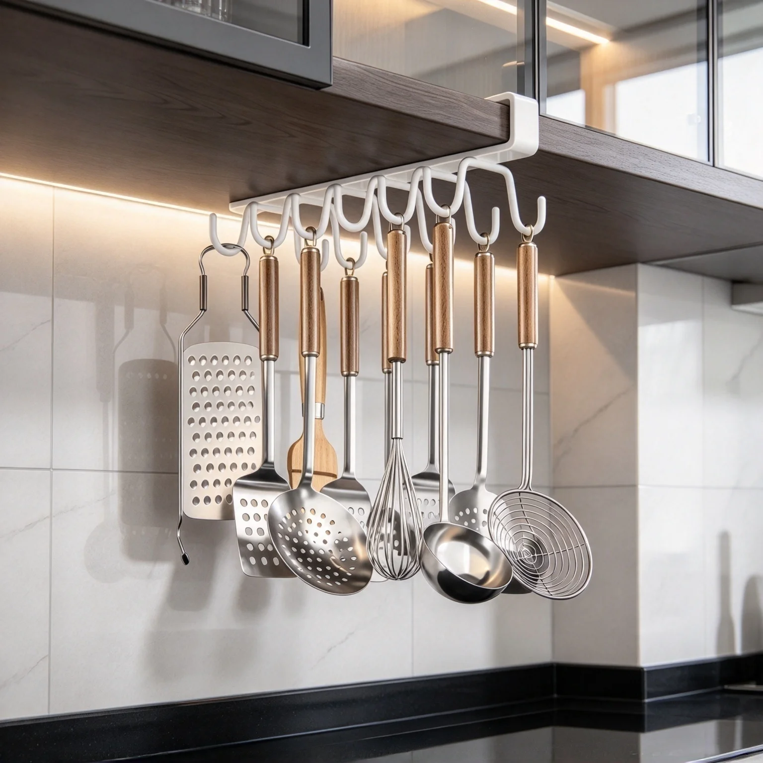 Closet Wardrobe No‑Drill Telescopic Retractable Pull‑Out Garment Hanging Rod Cabinet Mount Storage Organizer