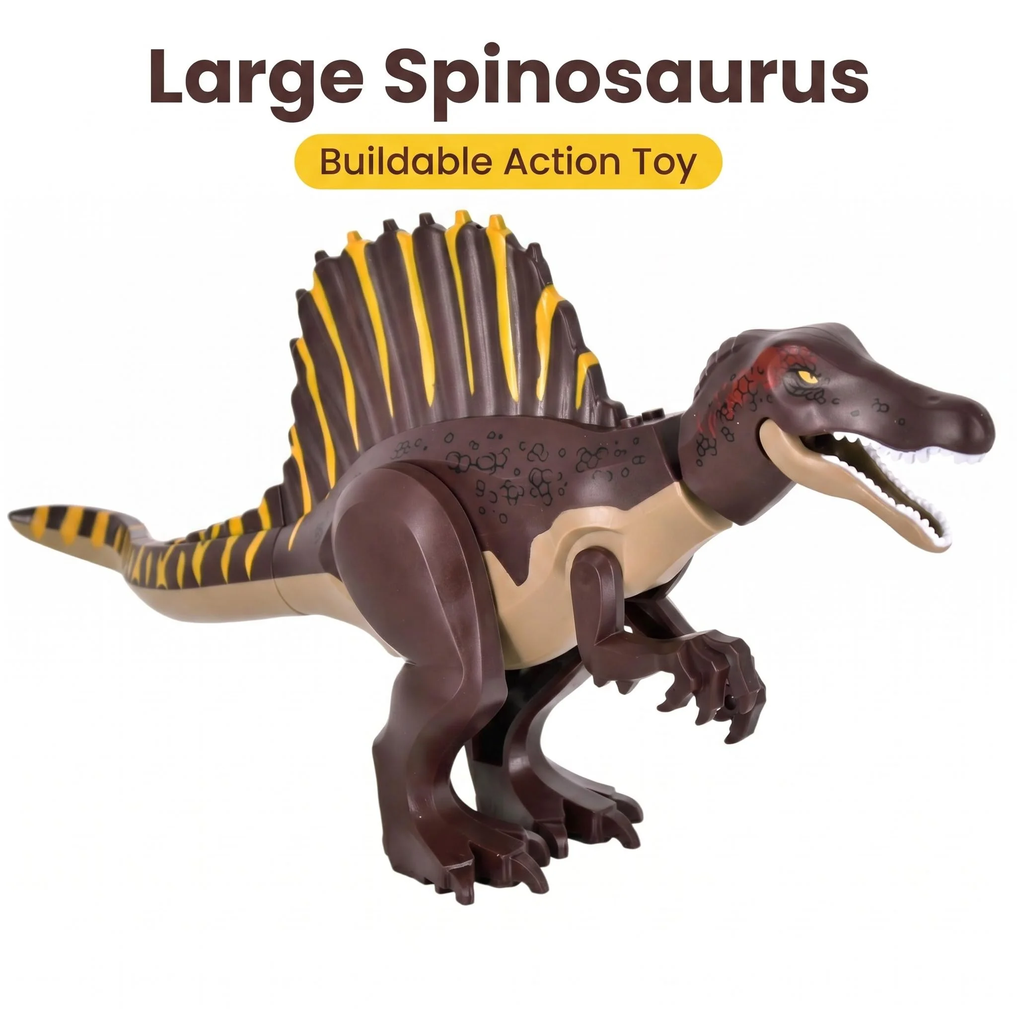 Jurassic Spinosaurus Realistic Design Building Bolcks Bricks Dinosauios figures Toys Jurassic Large Spinosaurus Dinosaur World