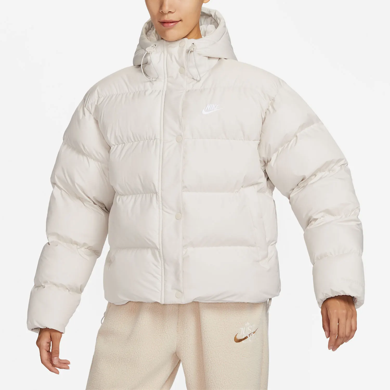 Nike genuine seasonal new women's hooded warm casual sports cotton jacket FD8291-104