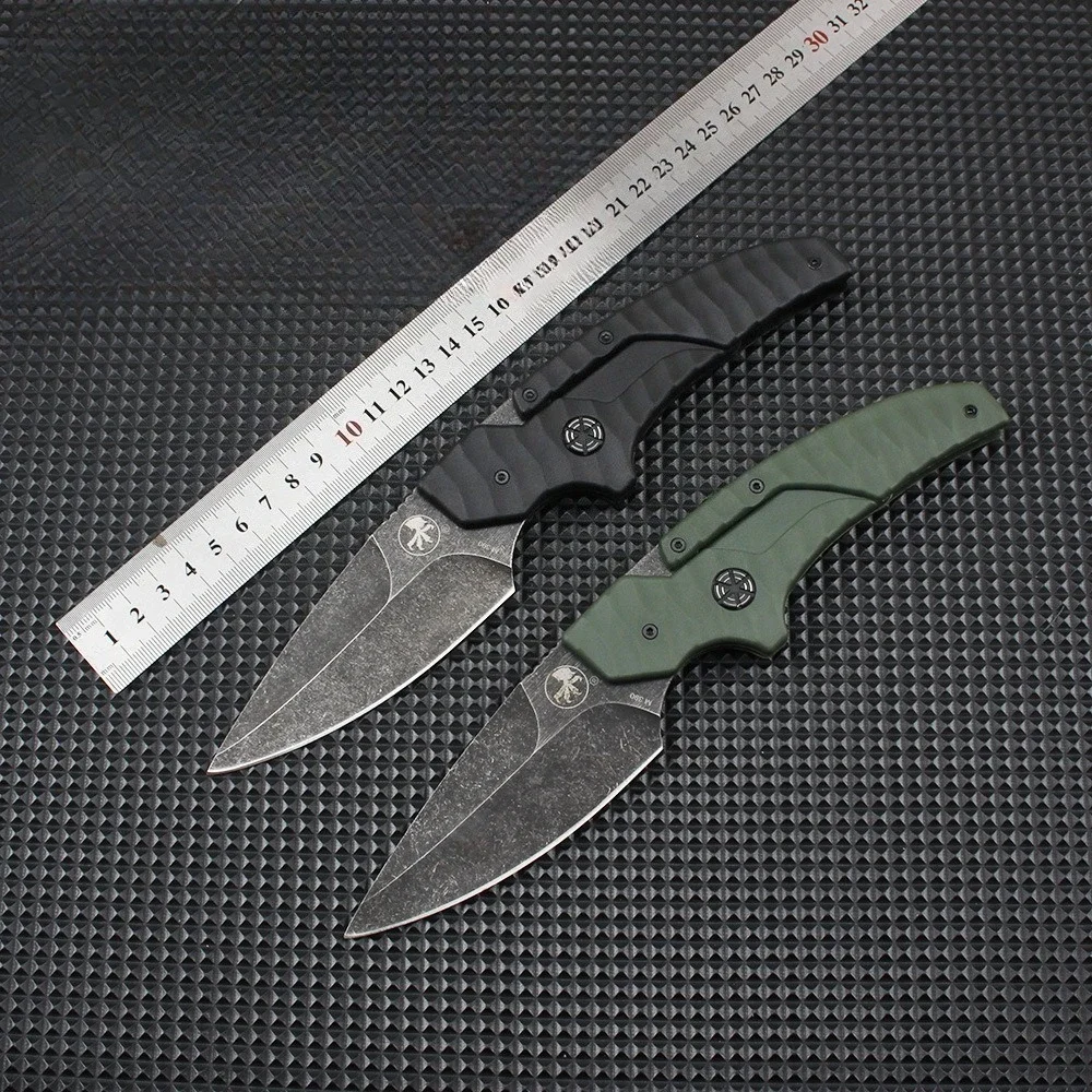 Microtechnology folding knife 8cr13 blade camping outdoor survival knife portable knife