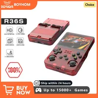 Max 256G Retro Handheld Game Console Linux System 3.5Inch IPS Screen Portable Pocket Video Player 2Joystick 64G 128G Games R36S