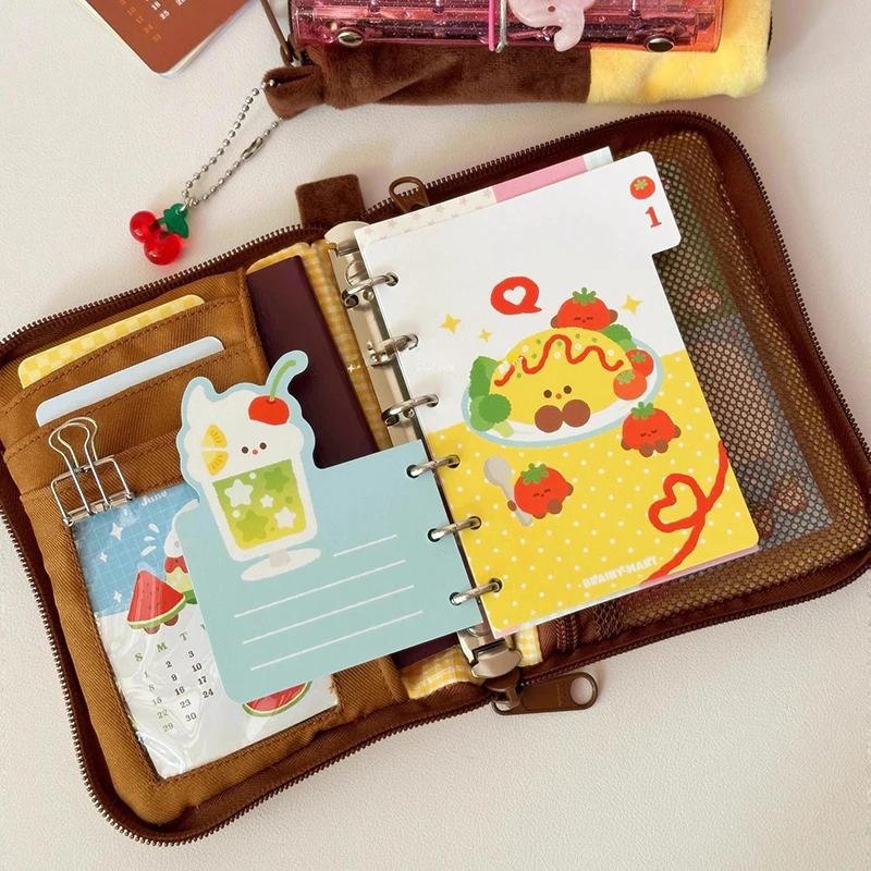 Cute Pudding Document Wallet Portable Travel Passport Bag High Aesthetic Value Multi-Functional Women's Coin Purse Storage