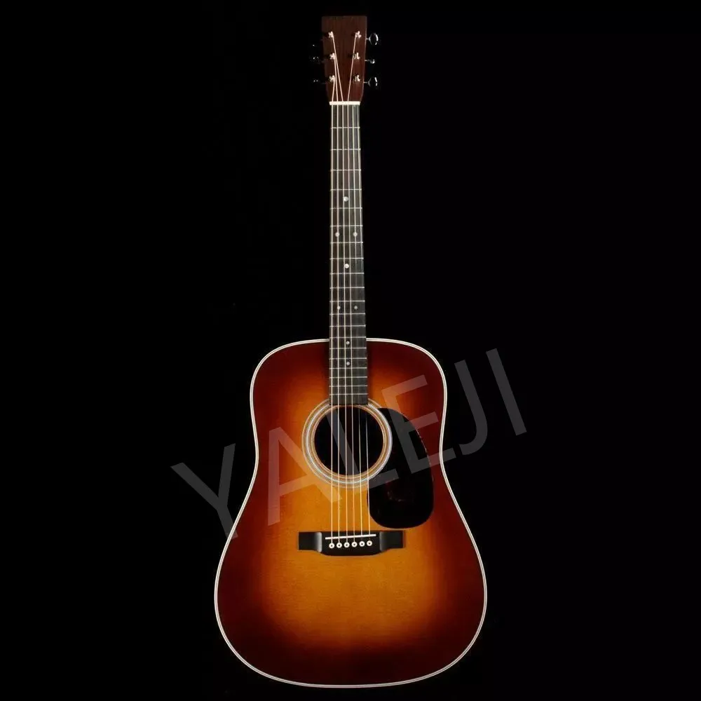 

D 28 2017 Dreadnought Acoustic Guitar Ambertone With Hard Case