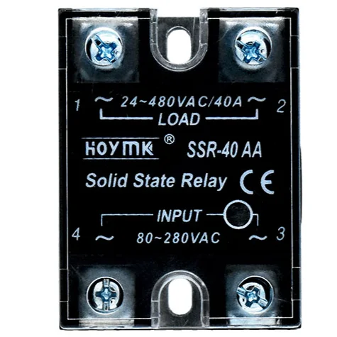 

10pcs/pack Single-phase Solid-state Relay SSR-10 25 40 60 80 100AA AC Controlled AC