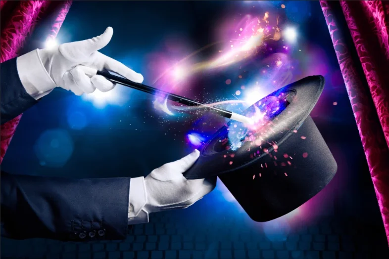 Photography Background Magic Show Stars Poker Las Vegas Casino Magician Kids Birthday Party Decor Backdrop Photo Studio