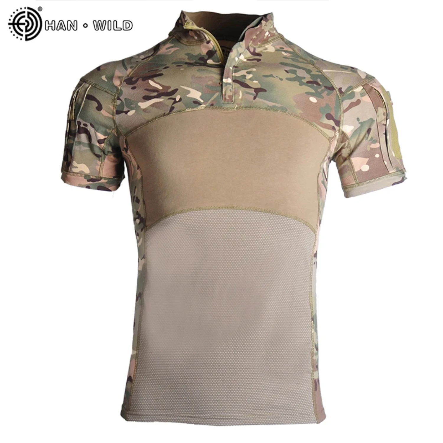 Tactical T-Shirts Men Sport Outdoor Military Tee Quick Dry Short Sleeve Shirt Hiking Hunting  Combat Men Clothing Breathable