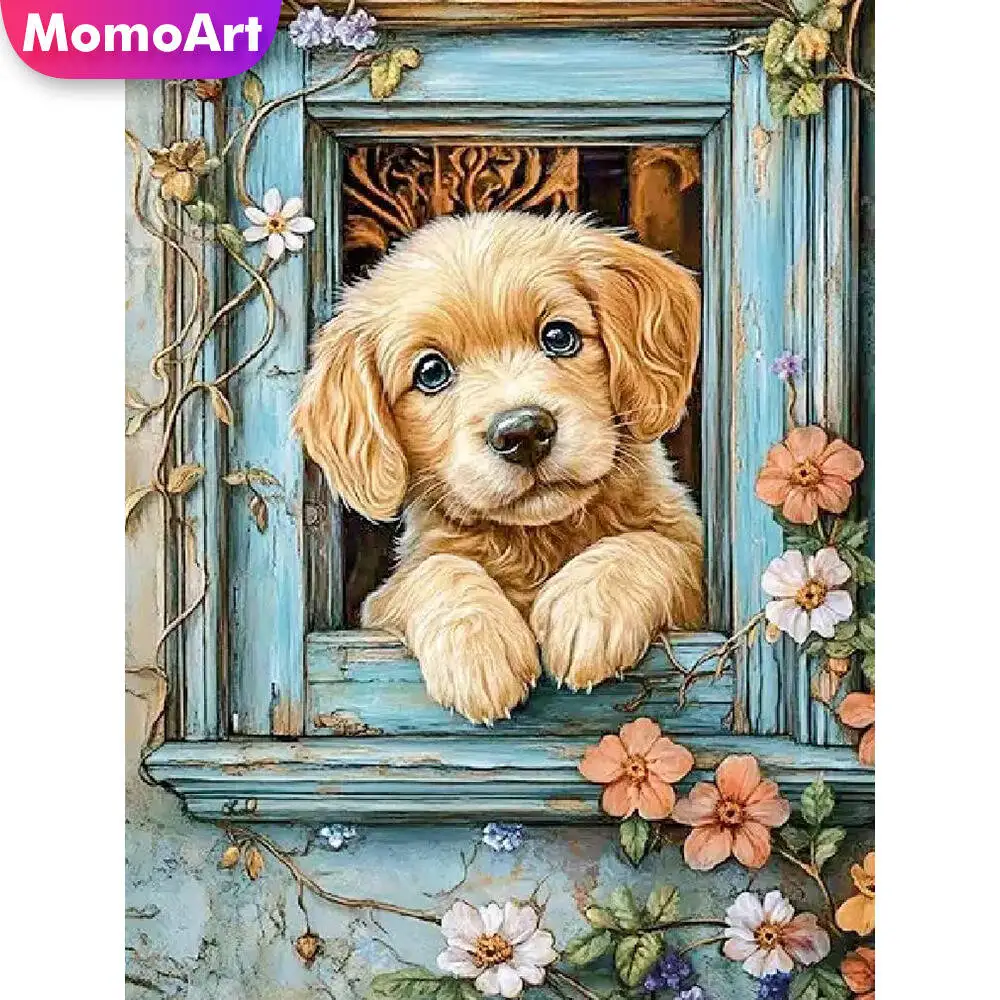 Momoart Katze Diamant Malerei Tier bunte Diamant Mosaik Bild Strass Mond Wand Dekor