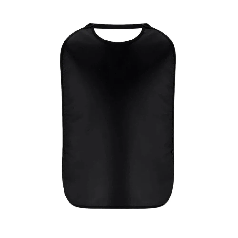 Soft Elastic Elderly Bib Washable Stain Resistant Rice Pocket Bib Reusable Waterproof Mealtime Protection Vest Machine Washable
