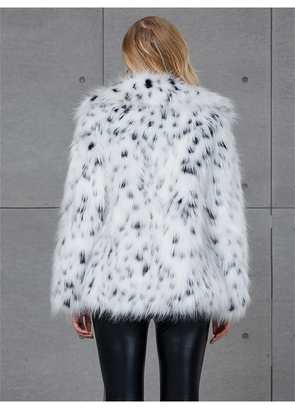 Women\'s Winter Jacket Leopard Print Jacket Turn Down Collar Warm Outwear Causal Female Loose Faux Fur Coats Jackets For Women