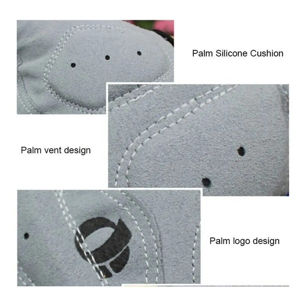 Guantes ciclismo medio dedo transpirables elásticos para hombre - imagen 2