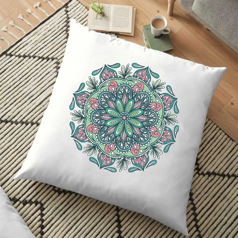 New Beautiful Green Garland Iron-On Transfer per abbigliamento t-shirt lavabili fai da te adesivi termici moda Mandala patch Applique