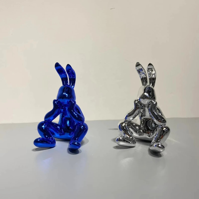 

Modern Art Hand Painted Resin Statue Sculpture Home Decoration Electroplating Resin Crafts