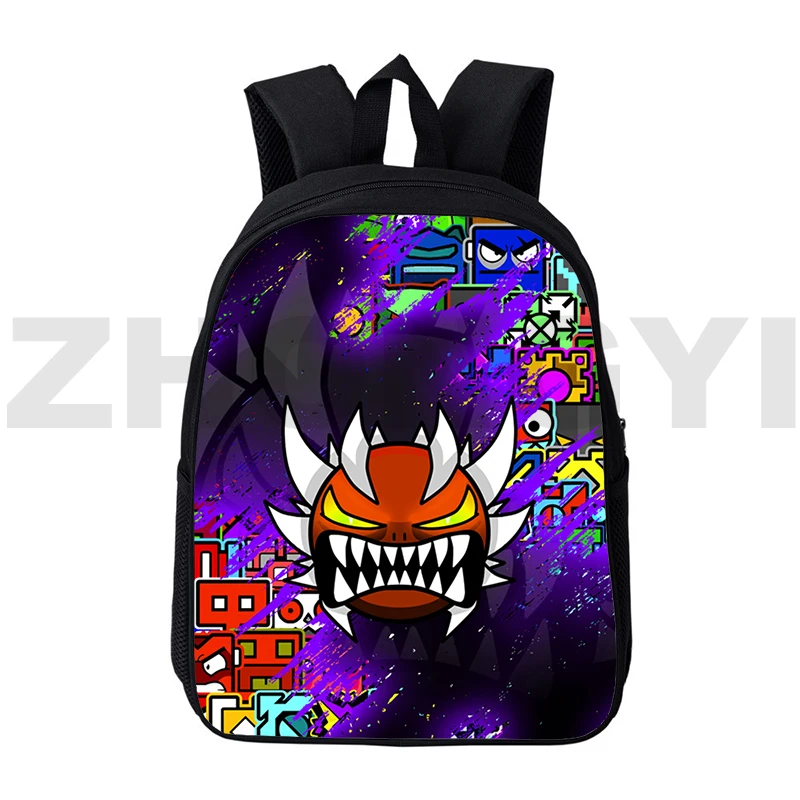 

Женский рюкзак Angry Geometry Dash с 3D принтом, повседневная дорожная сумка, 16-дюймовый школьный рюкзак для мальчиков и девочек, милый мультяшный рюкзак