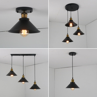 Vintage Pendant Light Loft Retro Chandeliers Pendant Ceiling Lamp E27 LED Industrial Hanging indoor Lighting Home Living Room