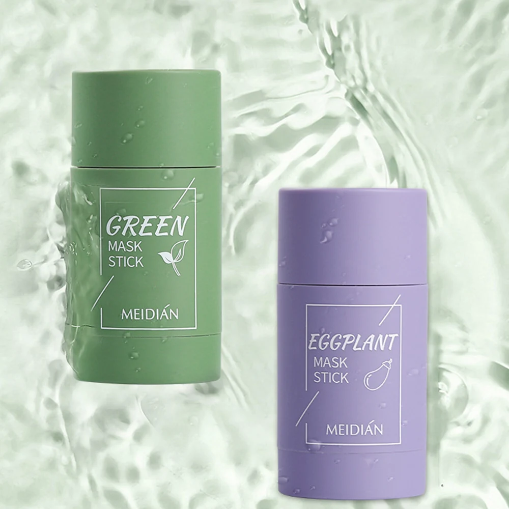

Green Tea Mask Stick Face Oil Control Moisturizing Solid Cleansing Mask Acne Treatment Remove Pores Blackhead Skin Care