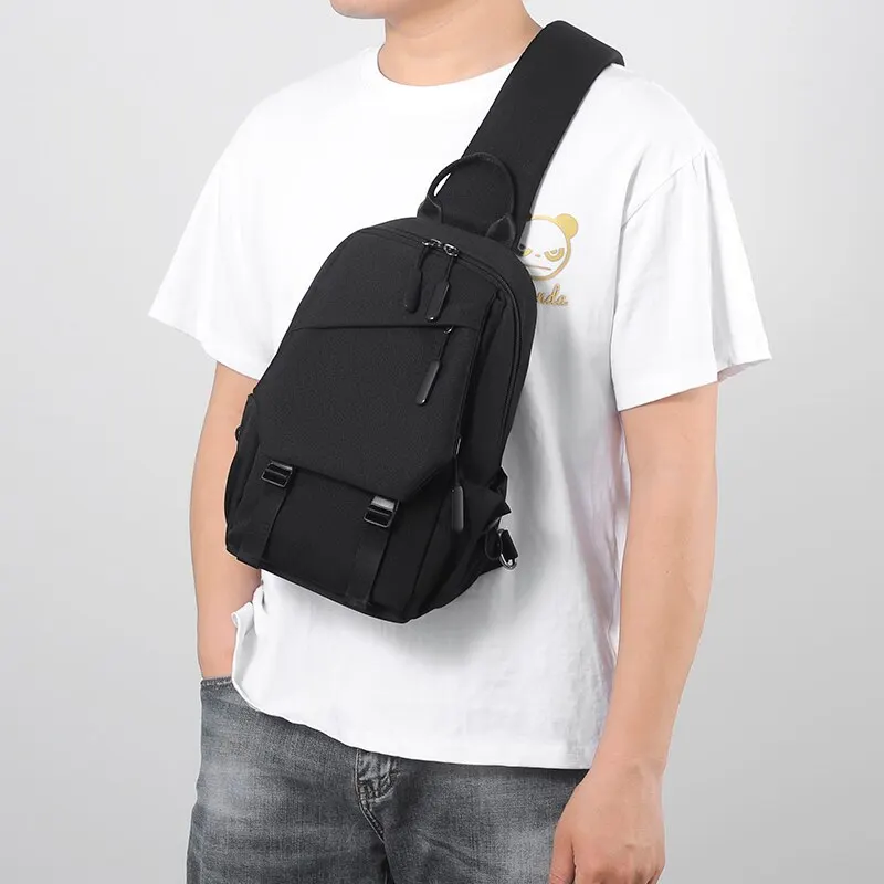 Bolso deportivo para hombre, resistente al agua, multicompartimento para hombro, bandolera para deportes al aire libre