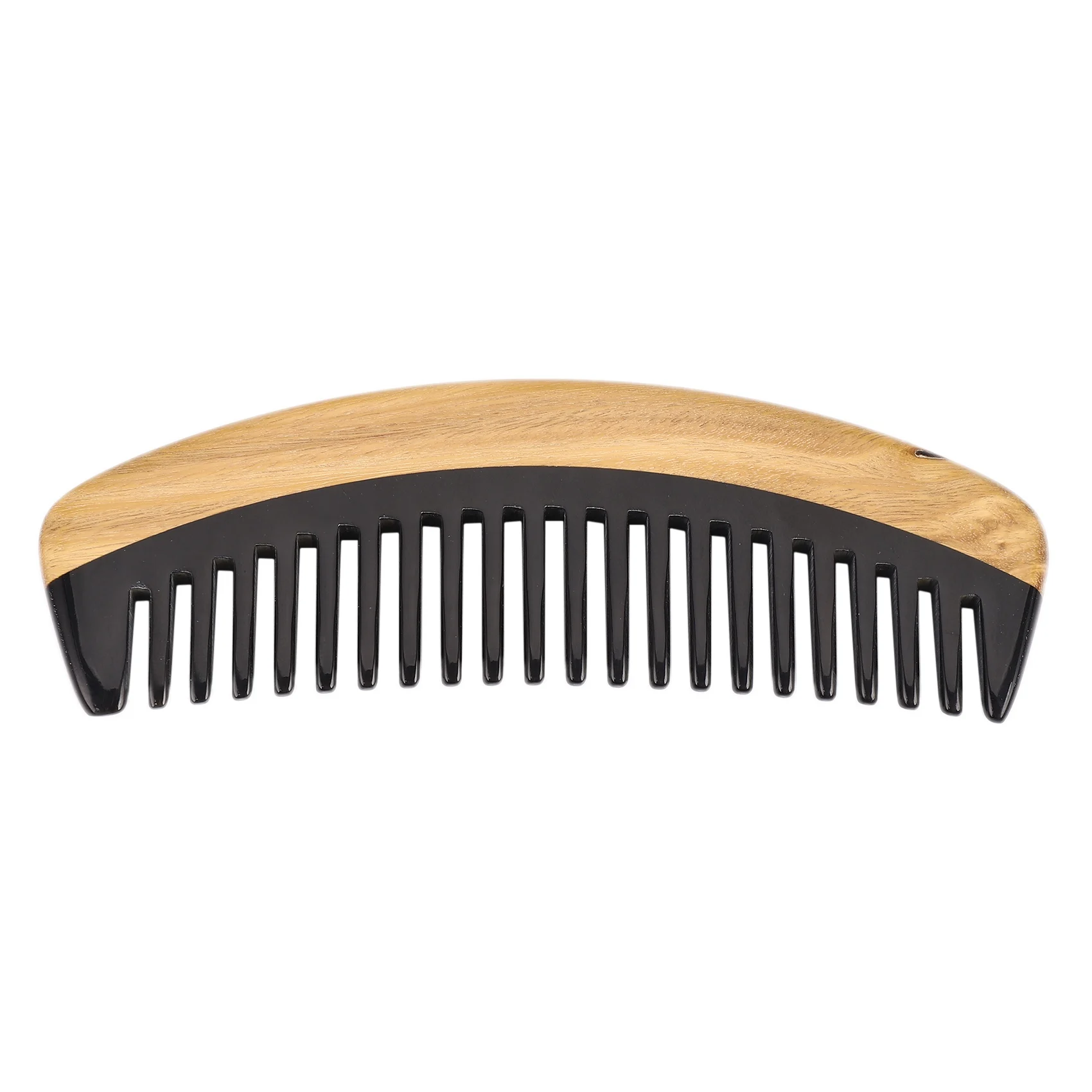 

Hair Comb - Wide Tooth Wooden Detangling Comb for Curly Hair - No Static Sandalwood Horn Comb for Men and Women