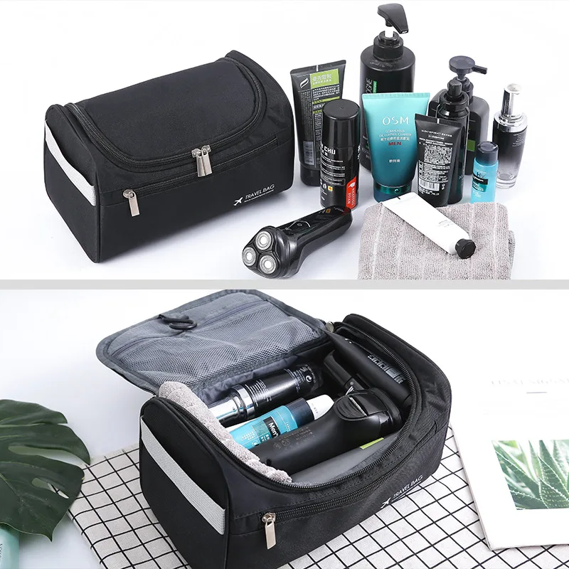 Trousse de toilette de voyage pour hommes, trousse de maquillage cosmétique portable, trousse de maquillage